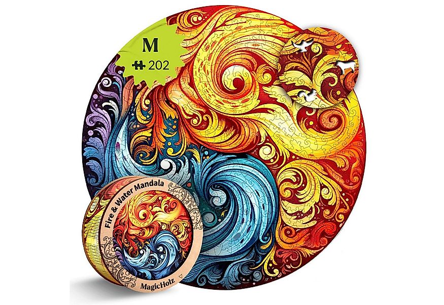 MagicHolz Puzzle MagicHolz Feuer und Wasser Mandala Holzpuzzle, 334 Puzzlet günstig online kaufen