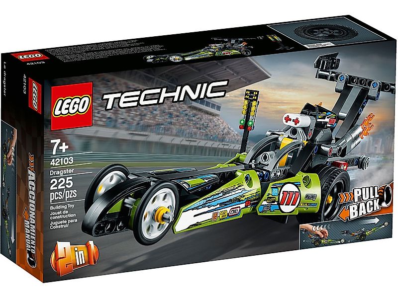 LEGO® Technic 42103 Dragster Rennauto Konstruktionsspielsteine günstig online kaufen