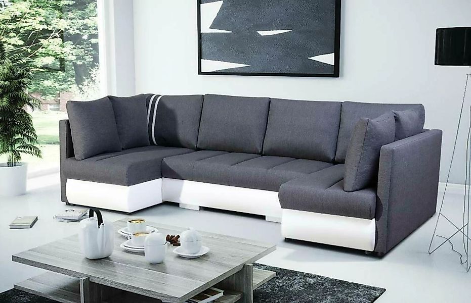 JVmoebel Ecksofa, XXL Wohnlandschaft Sofa Couch Polster Garnitur Ecke Desig günstig online kaufen