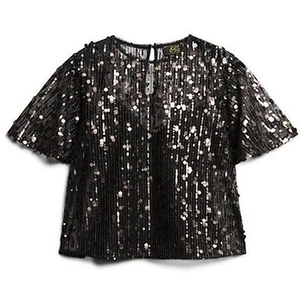 Superdry  Blusen Blouse transparent à sequins femme günstig online kaufen