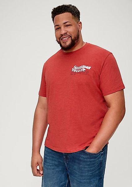 s.Oliver Kurzarmshirt T-Shirt aus Baumwollmix günstig online kaufen