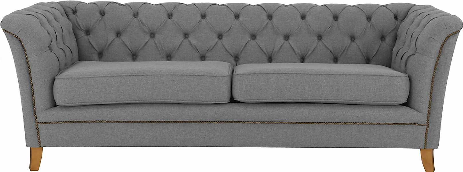 Home affaire 3-Sitzer "Newport" mit Knopfheftung im Rücken, Keder und feine günstig online kaufen