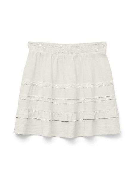 Vero Moda Sommerrock Legerer Sommer Rock mit Rüschen und elastischem Bund V günstig online kaufen