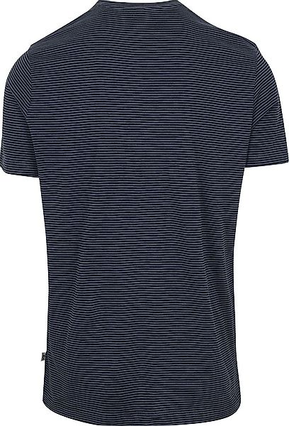KnowledgeCotton Apparel T-shirt Streifen Navy - Größe L günstig online kaufen
