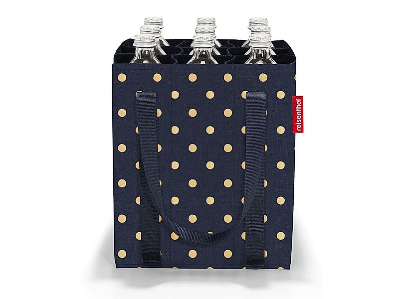 REISENTHEL® Tragetasche bottlebag metallic dots blue, bottlebag günstig online kaufen