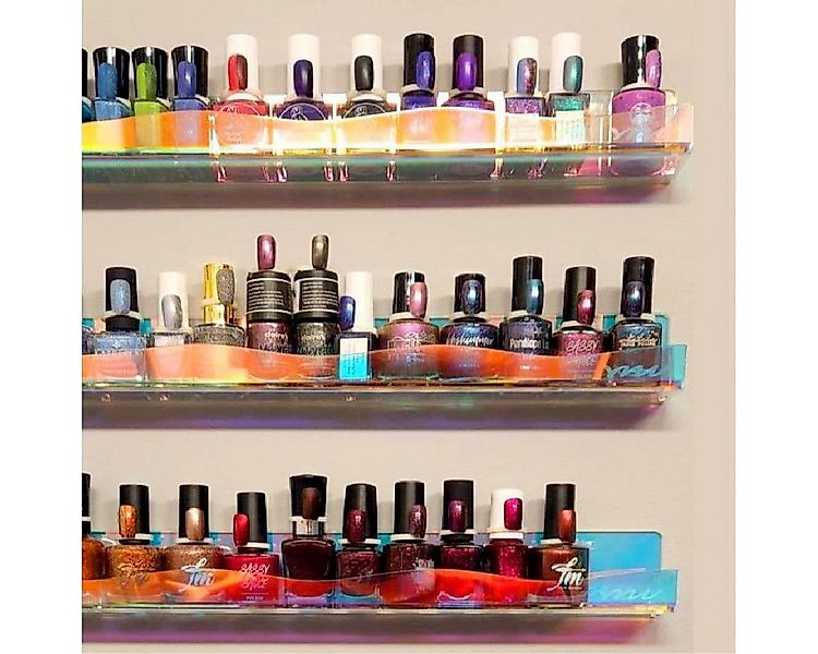 FELIXLEO Bücherregal Wandregal aus Acryl in Regenbogenfarben 15 Zoll günstig online kaufen