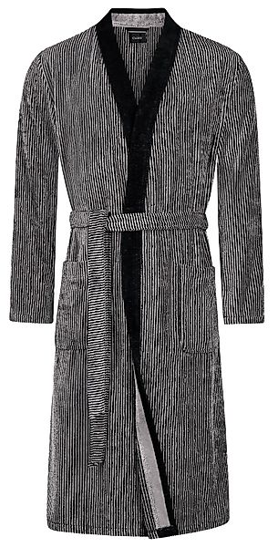 Cawö Herrenbademantel 5840, Langform, Walkvelours, Kimono-Kragen, günstig online kaufen