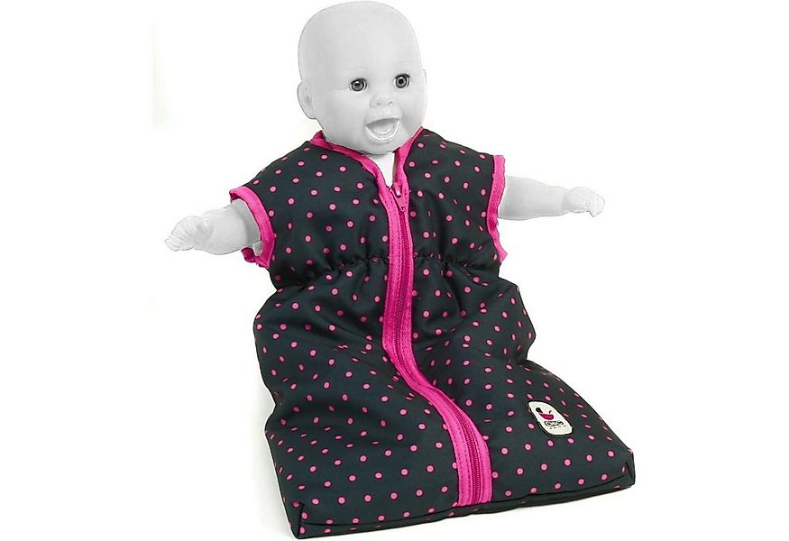 CHIC2000 Puppen Bettwäsche 792 12 Puppen-Schlafsack, Dots Navy-Pink. günstig online kaufen