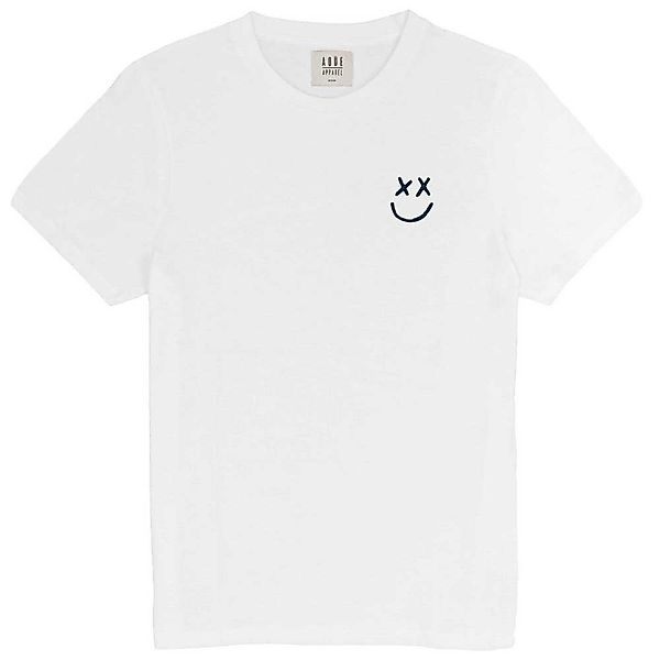 AqÜe Apparel Happy Face Kurzärmeliges T-shirt XL White günstig online kaufen