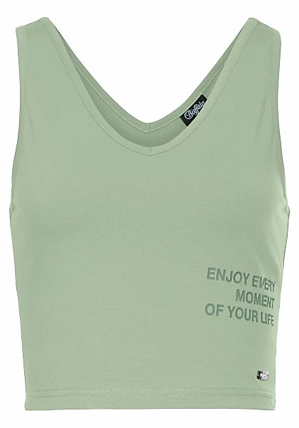 Buffalo Tanktop, mit Statement Druck günstig online kaufen