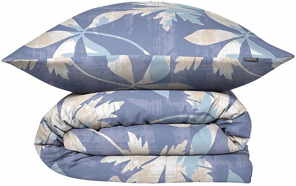 Schiesser Bettwäsche "Vera aus weichem Baumwoll-Satin mit floralem Muster" günstig online kaufen