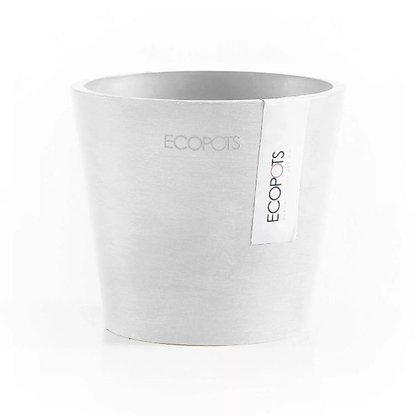 Ecopots Pflanztopf Amsterdam Mini Weiß 10,5 cm x 9 cm günstig online kaufen