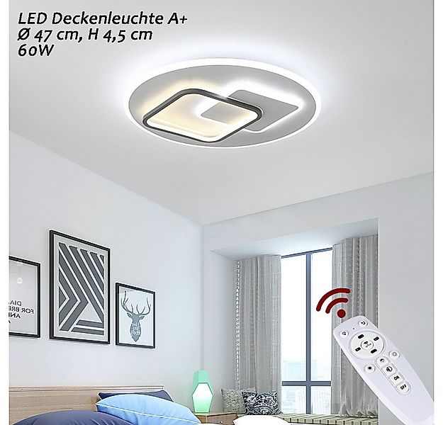 Eurohandisplay LED Deckenleuchte LED Deckenleuchte mit Fernbedienung Lichtf günstig online kaufen