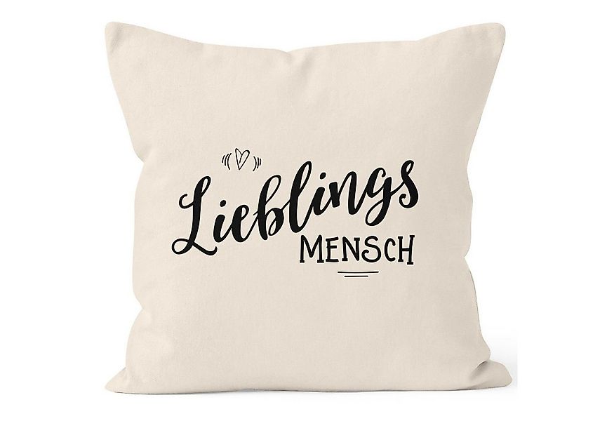 MoonWorks Dekokissen Kissenbezug Lieblingsmensch Geschenk Freundschaft Part günstig online kaufen