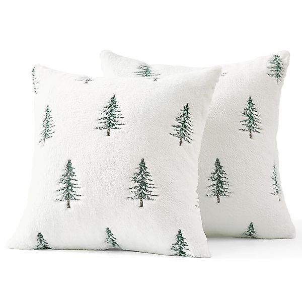 CLTYQ Kissenbezug Weihnachtskissenbezüge 45x45cm,Kunstpelz mit besticktem günstig online kaufen