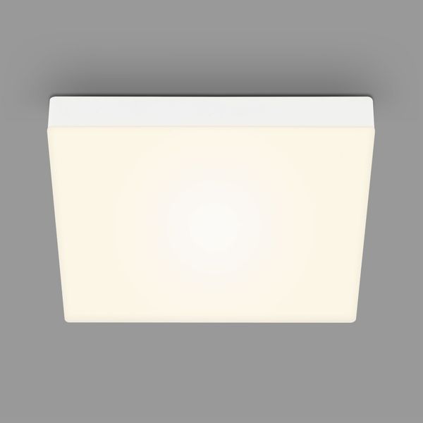 LED-Deckenlampe Flame, 3000K, 28,7x28,7cm, silber günstig online kaufen