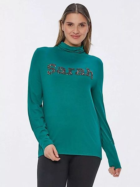Sarah Kern Rollkragenshirt Sweatshirt figurumspielend mit Schriftzug "Sarah günstig online kaufen