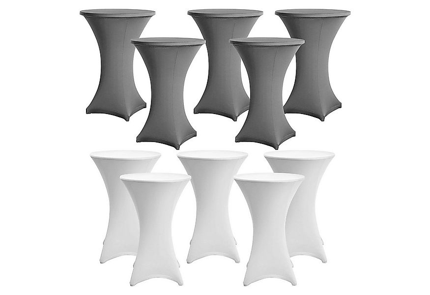 Clanmacy Stehtischhusse 5er Stehtischhusse Stretch Stehtisch Ø60-80cm Tisch günstig online kaufen