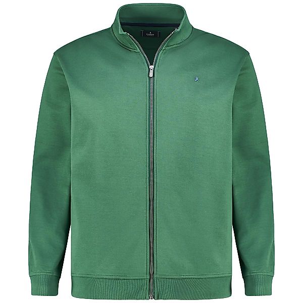RAGMAN Sweatjacke aus Baumwollmischung Farbe dunkelgrün Größe: 4XL günstig online kaufen