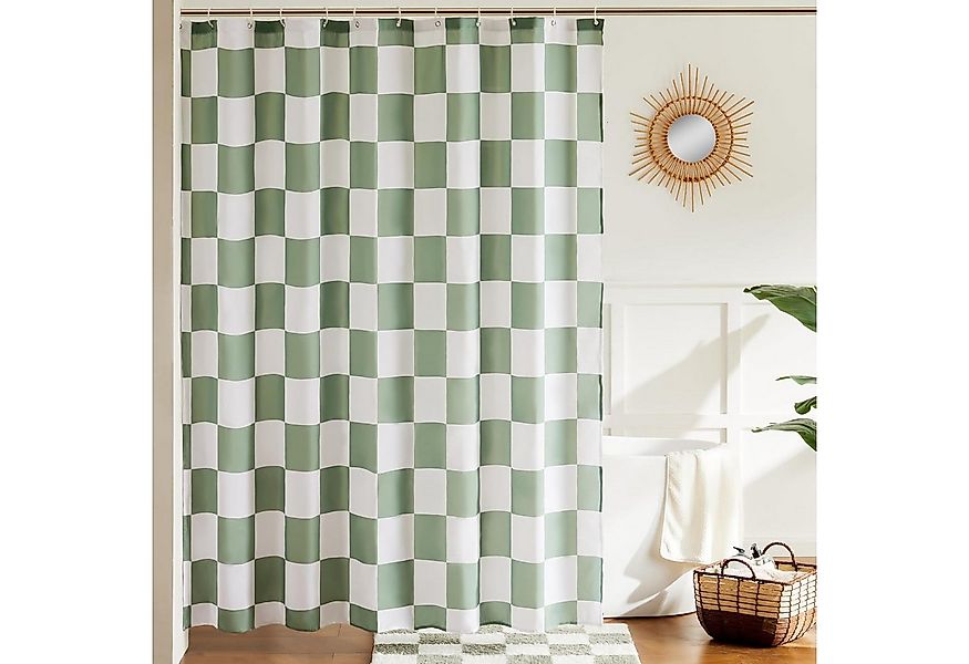FOUORTUNATE-BEE Duschvorhang Karierter Duschvorhang für Badezimmer Hübsches günstig online kaufen