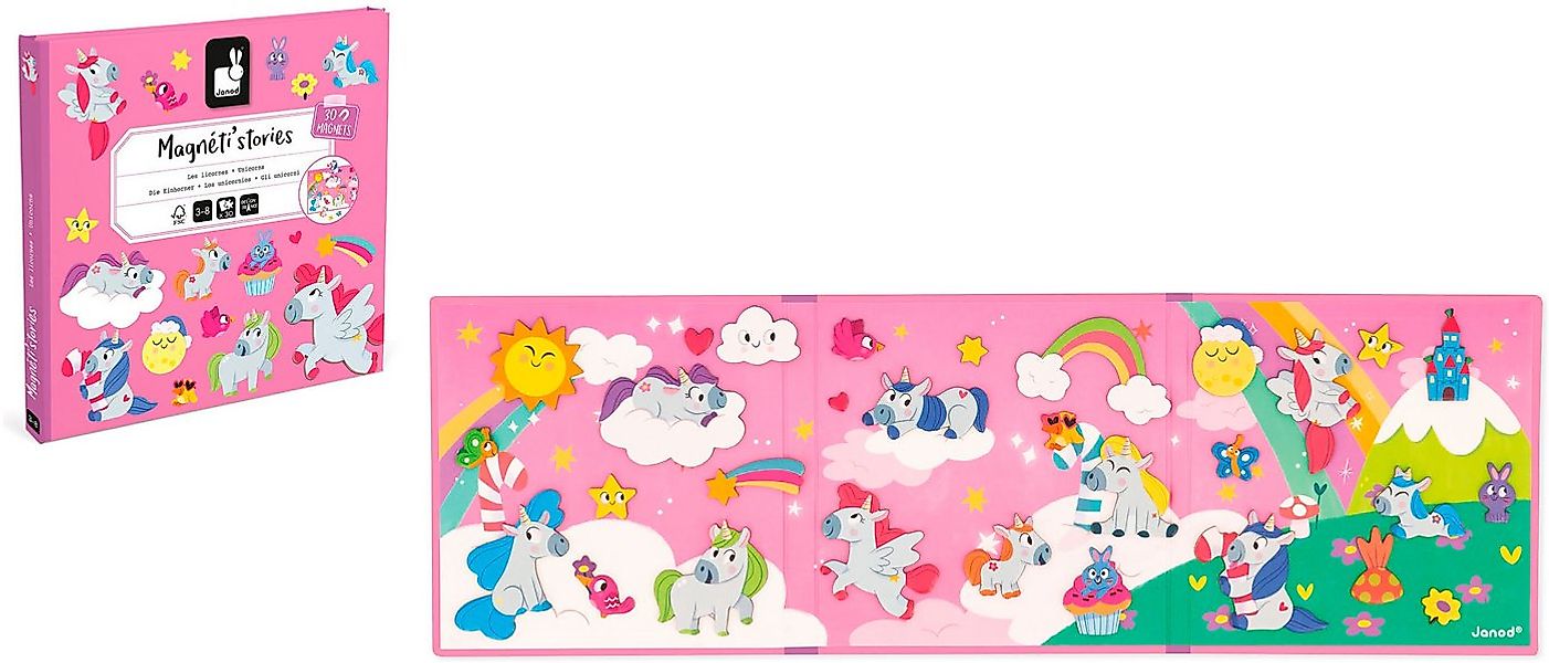 Janod Lernspielzeug Magneti'stories - Die Einhörne günstig online kaufen
