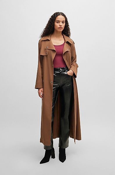 BOSS ORANGE Lederimitathose "Tadas Premium Damenmode" mit Eingrifftaschne, günstig online kaufen