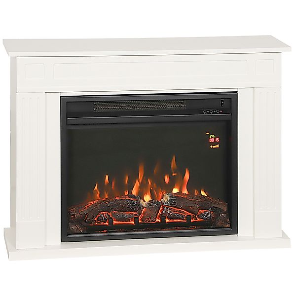 HOMCOM Elektrischer Kamin mit Rahmen und realistischer 3D-Flamme, 5 Helligk günstig online kaufen