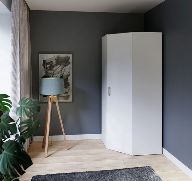 FORTE Eckkleiderschrank Eckkleiderschrank, Stauraum, Aufsatz optional beste günstig online kaufen