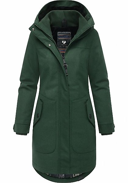 Ragwear Wintermantel "Jannisa Coat" Klassischer Damen Kurzmantel mit Kapuze günstig online kaufen