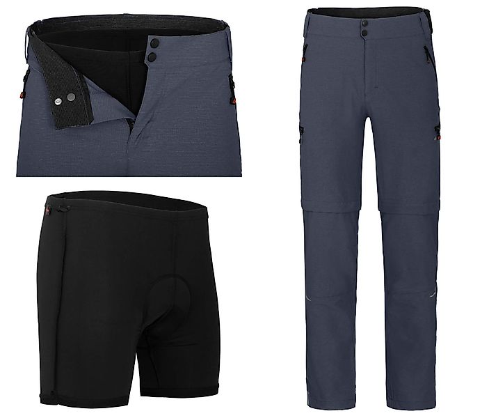 Zip-off-Hose PORVOO Zipp-Off (mit gepolsterter Innenhose) günstig online kaufen