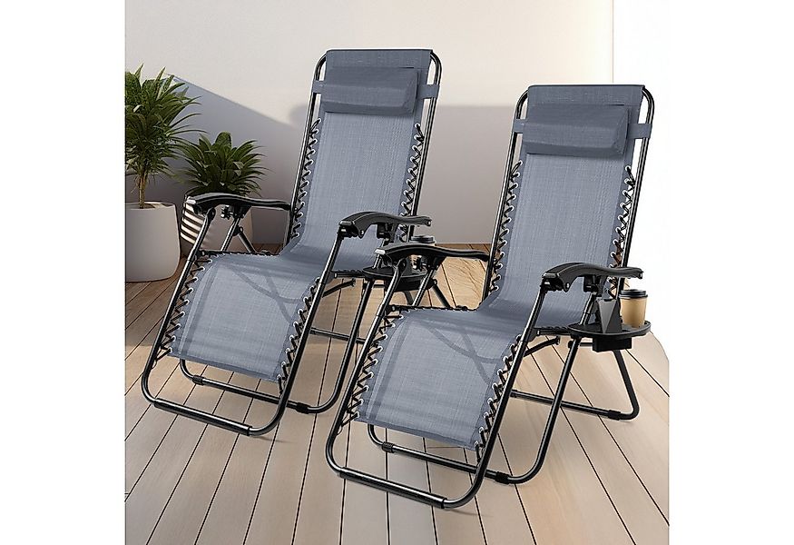 Huracan Gartenliege Sonnenliege Klappbar, Gartenliege Wetterfest, bis 120 K günstig online kaufen