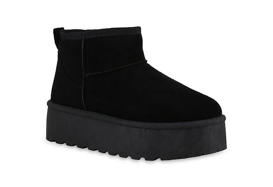 VAN HILL 840781 Winterstiefelette Damen Warm Gefütterte Winter Boots Bequem günstig online kaufen