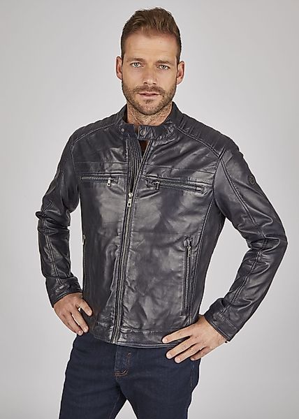 bugatti Lederjacke BUAMADEO (1-St) mit Stehkragen günstig online kaufen