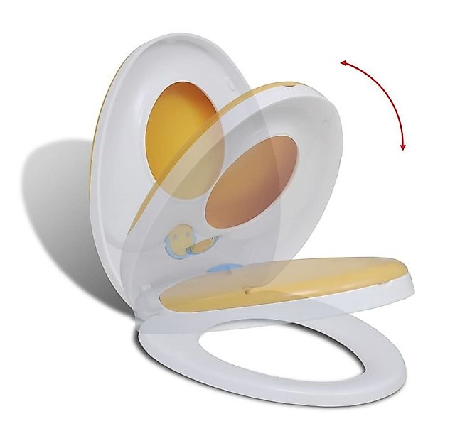 DOTMALL Kinder-WC-Sitz Toilettensitz mit Absenkautomatik Erwachsene/Kinder günstig online kaufen