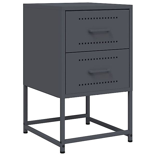vidaXL Nachttisch Nachttisch Anthrazit 36x39x60,5 cm günstig online kaufen