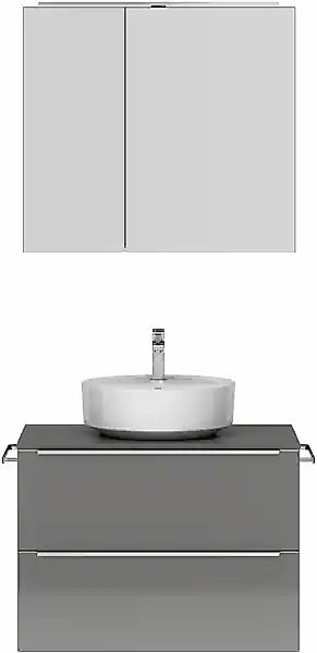nobilia® Badmöbel-Set »Alvene« vormontiert, mit Soft-Close, 2 Stk. tlg. günstig online kaufen