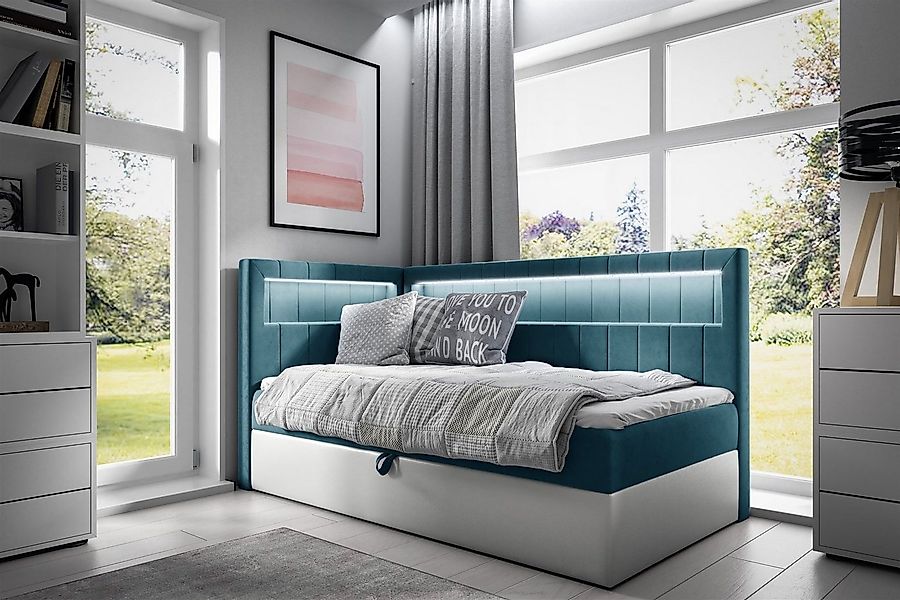 Fun Möbel Boxbett Gästebett Kinderbett FABIAN Nr.3 (inkl. Bettkasten und To günstig online kaufen