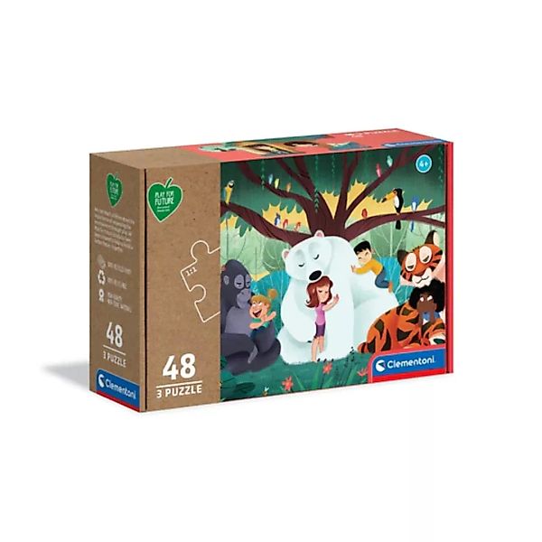 Clementoni 25253 - Fantasyland - 3 X 48 Teile Puzzle - Play For Future günstig online kaufen