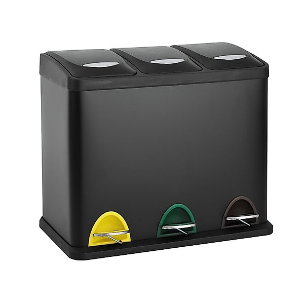 Svita TC3X8 24 L Treteimer Abfalleimer Mülleimer Pulverbeschichteter Stahl günstig online kaufen