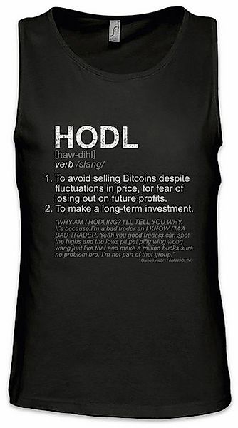 Urban Backwoods Tanktop HODL II Ärmelloses T-Shirt Crypto Bitcoin Currencie günstig online kaufen