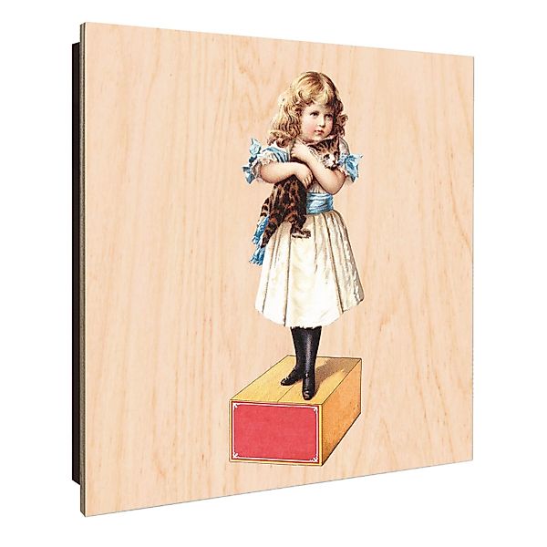 Banjado Großer Schlüsselkasten Holz 30x30cm Schwarz Scharnier Links 50 Hake günstig online kaufen