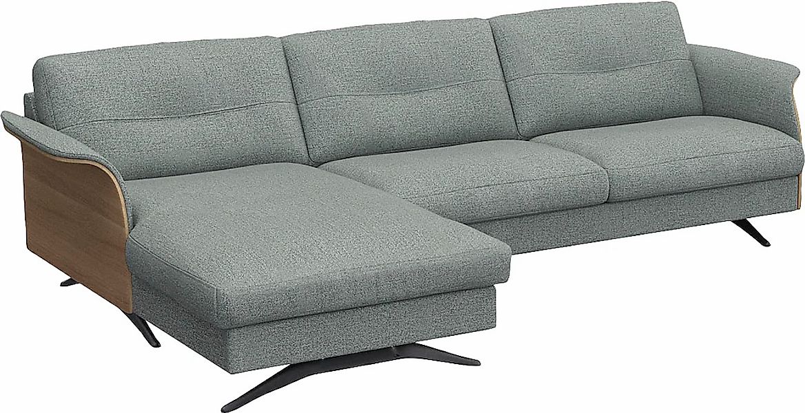 FLEXLUX Ecksofa »Glow, super bequem durch hochwertigem Sitzaufbau mit Feder günstig online kaufen