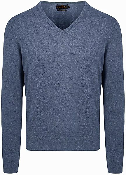 Steppin' Out Pullover Cashmere V-Ausschnitt Kobaltblau - Größe 3XL günstig online kaufen