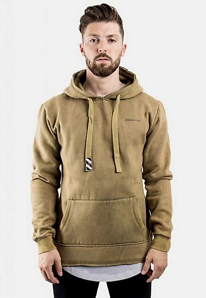 Blackskies Kapuzenpullover Acid Wash Hoodie Olive Medium günstig online kaufen