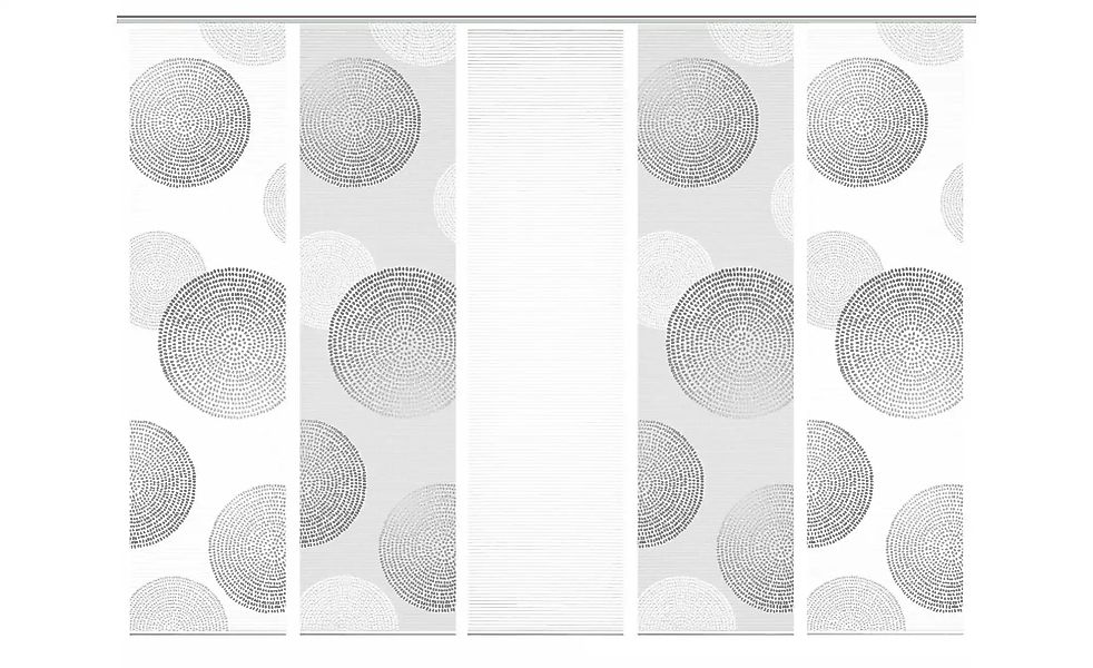 HOME in green Schiebegardine "GINNO" Paneelwagen 5 Stk. tlg. SET DIGITALDRU günstig online kaufen