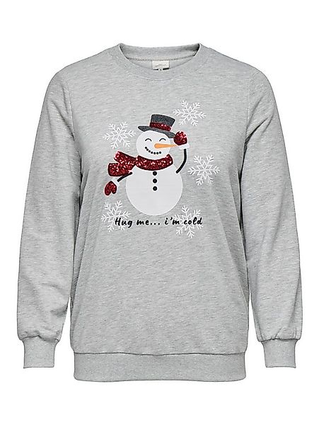 ONLY CARMAKOMA Sweatshirt CARXMAS SNOW LS O-NECK SWEAT SWT Ugly Sweater günstig online kaufen