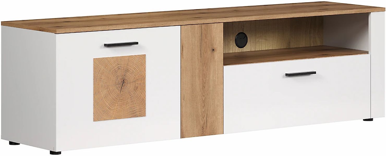 INOSIGN Lowboard "Linz TV-Kommode, TV-Rack", (1 St.), TV-Lowboard mit Hirnh günstig online kaufen