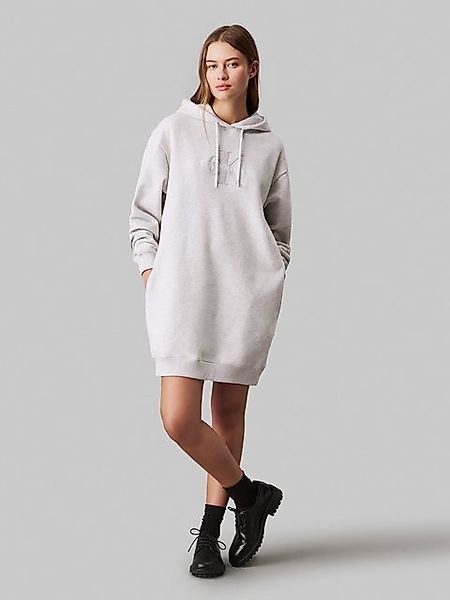 Calvin Klein Jeans Sweatkleid CHENILLE MONOLOGO HOODIE DRESS mit Logosticke günstig online kaufen