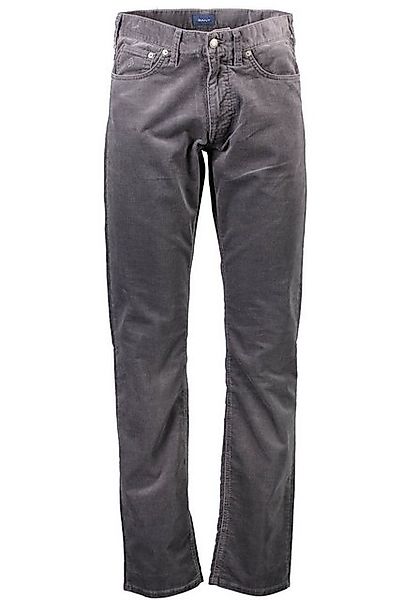 Gant 5-Pocket-Hose Graue Herrenhose mit 5 Taschen und Reißverschluss für st günstig online kaufen