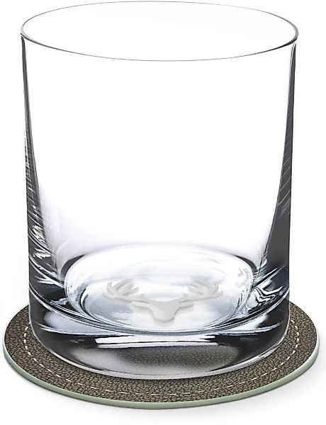 Contento Whiskyglas, (Set, 4 tlg., 2 Whiskygläser und 2 Untersetzer) günstig online kaufen